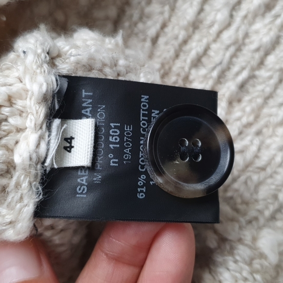 NWT Isabel Etoile Marant Blended Linen Pull Patty Sweater - Picture 8 of 13